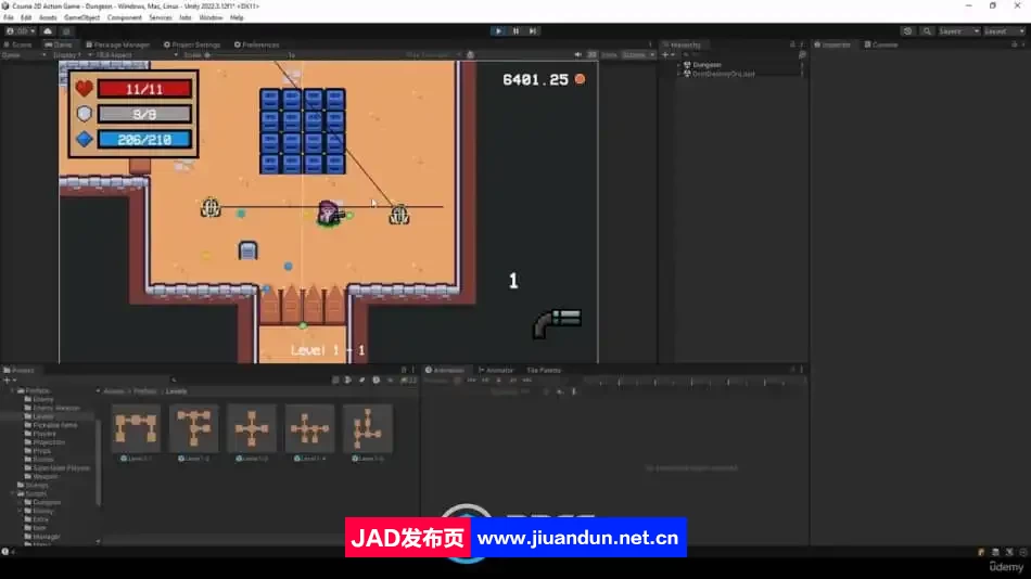 Unity制作《元气骑士》风格2D游戏视频教程 Unity 第2张