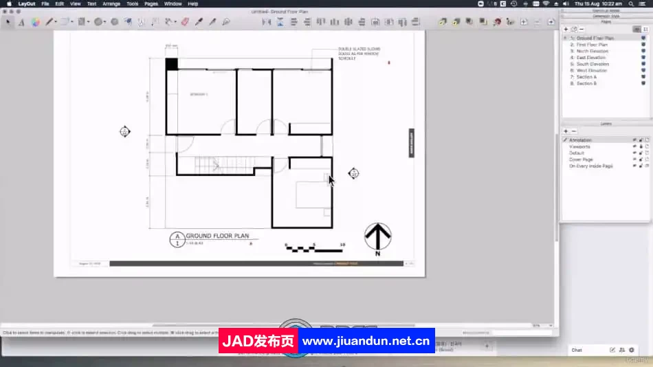 SketchUp建筑图纸布局设计快速入门指南视频教程 3D 第7张