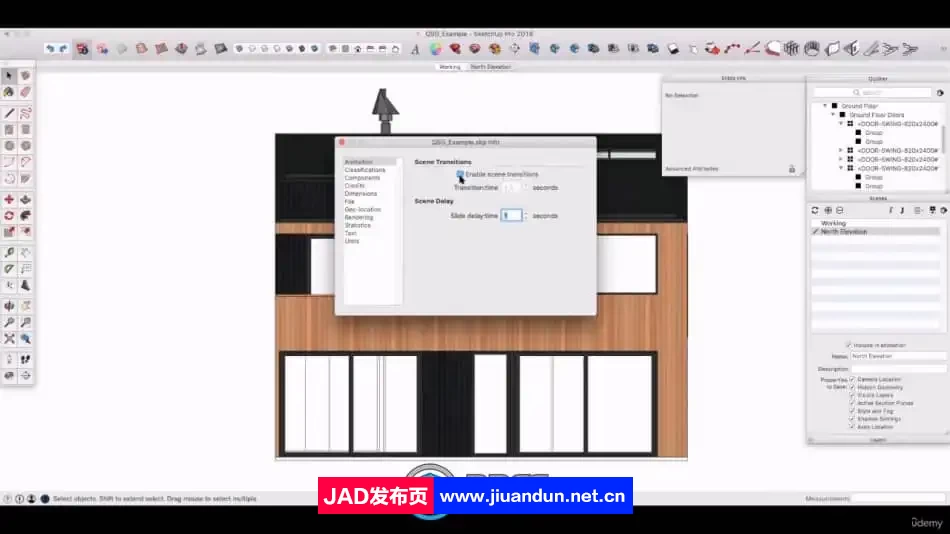 SketchUp建筑图纸布局设计快速入门指南视频教程 3D 第3张