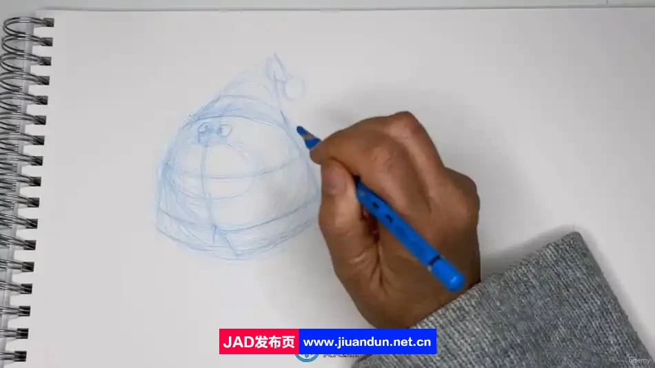 卡通圣诞老人人物手绘绘画大师班视频教程 CG 第2张