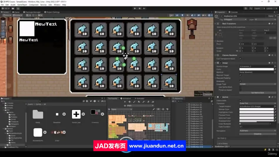 Unity 2D角色扮演PRG游戏开发制作视频教程 Unity 第9张