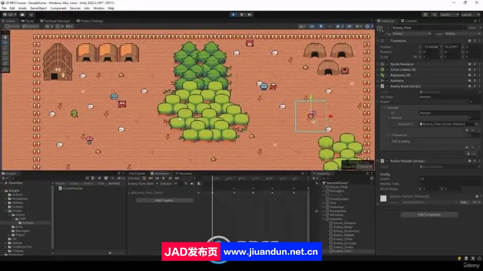 Unity 2D角色扮演PRG游戏开发制作视频教程 Unity 第6张