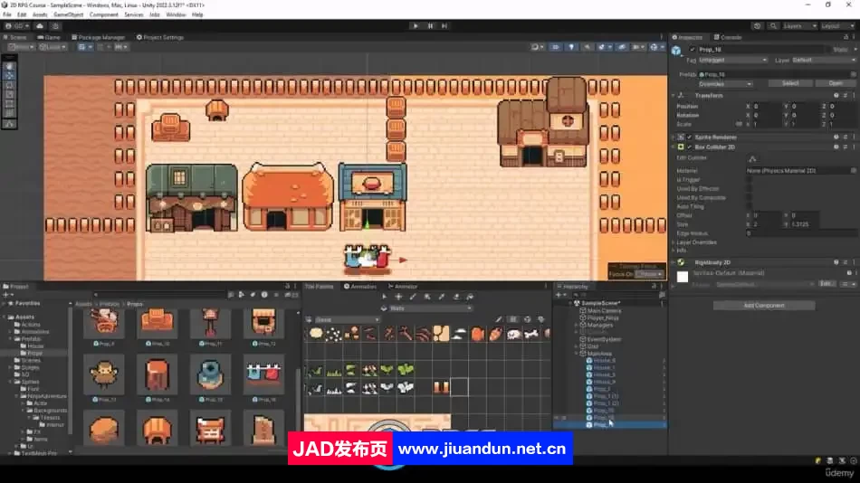 Unity 2D角色扮演PRG游戏开发制作视频教程 Unity 第5张