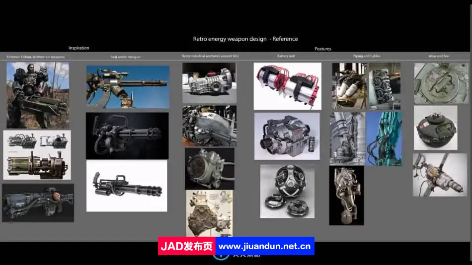 科幻游戏武器3D概念制作流程视频教程第一季 - 雕刻设计 3D 第2张