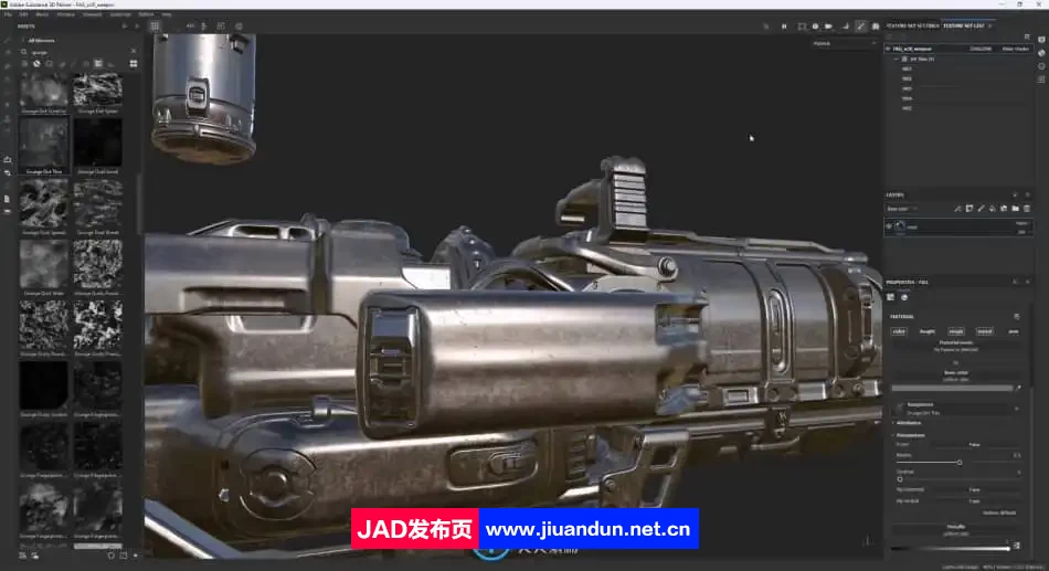 科幻游戏武器3D概念制作流程视频教程第二季 - 纹理设计 3D 第8张
