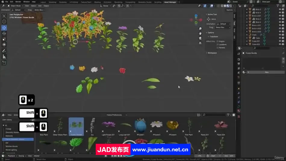 Blender4 AAA级游戏模型资产制作工作流程视频教程 3D 第21张