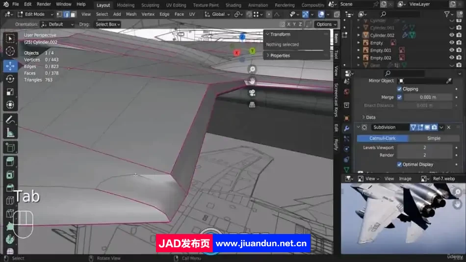 Blender 4 喷气式战斗机F15影视动画完整制作视频教程 3D 第4张