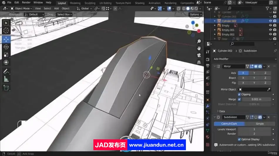 Blender 4 喷气式战斗机F15影视动画完整制作视频教程 3D 第2张