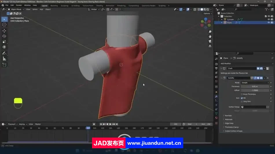 Blender 3D逼真布料仿真技术训练视频教程 3D 第6张