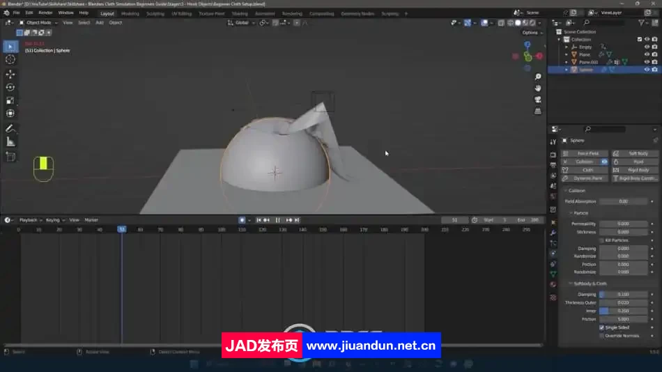 Blender 3D逼真布料仿真技术训练视频教程 3D 第2张