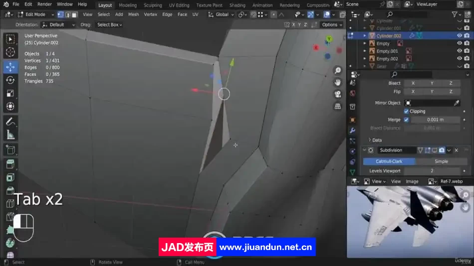 Blender 4 喷气式战斗机F15影视动画完整制作视频教程 3D 第3张