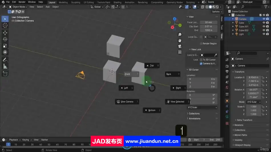 Blender 4现代建筑室内设计工作流程视频教程 3D 第2张