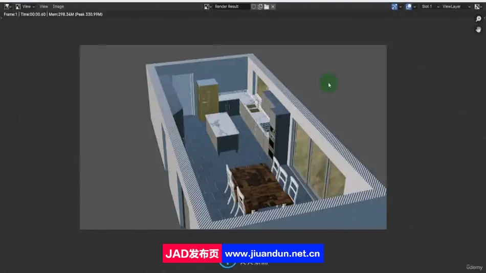 Blender 4现代建筑室内设计工作流程视频教程 3D 第10张