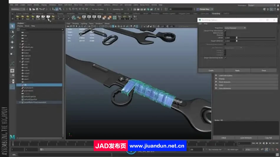 Zbrush与Maya逼真匕首游戏资产完整制作流程视频教程 3D 第6张