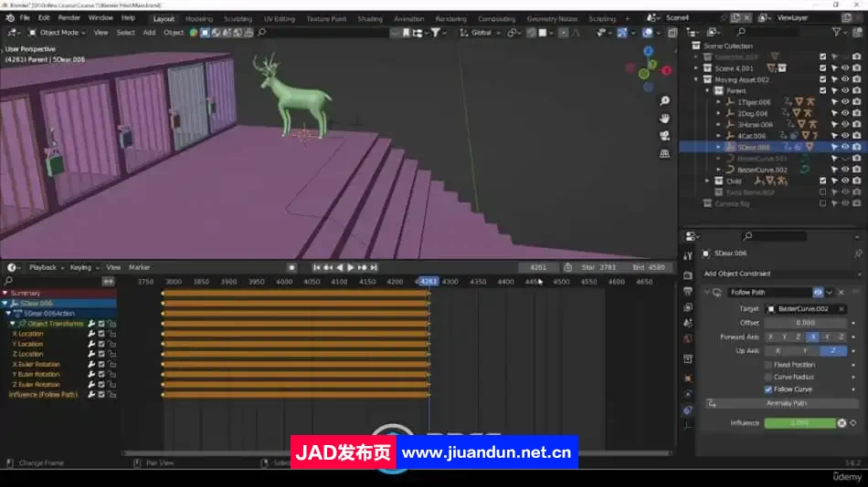 Blender 3D动物动画制作视频教程第二季 3D 第6张