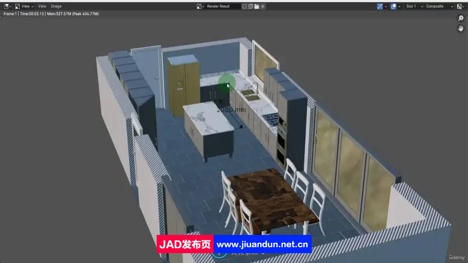 Blender 4现代建筑室内设计工作流程视频教程 3D 第13张