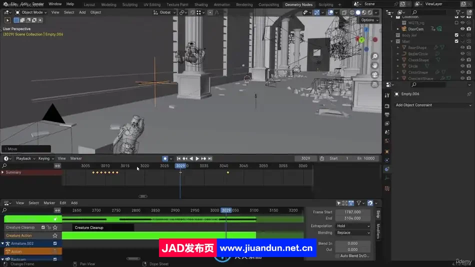 Blender与AI人工智能动画短片制作流程视频教程 3D 第11张