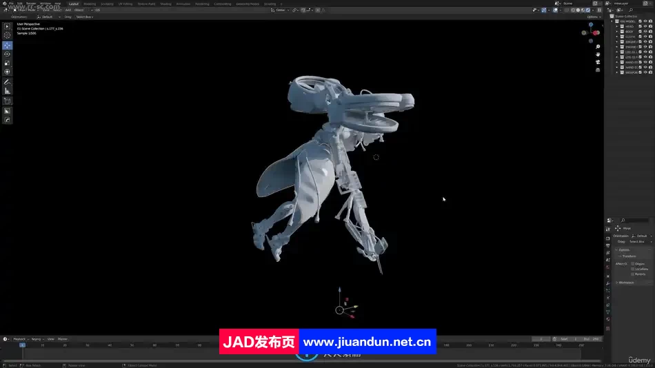 Blender与VR Gravity Sketch概念艺术角色创作流程视频教程 3D 第8张