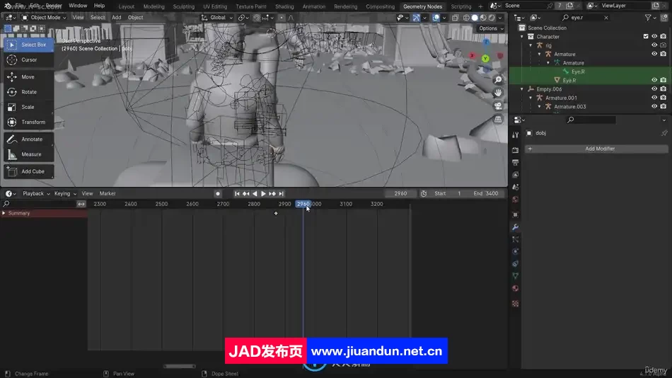 Blender与AI人工智能动画短片制作流程视频教程 3D 第16张