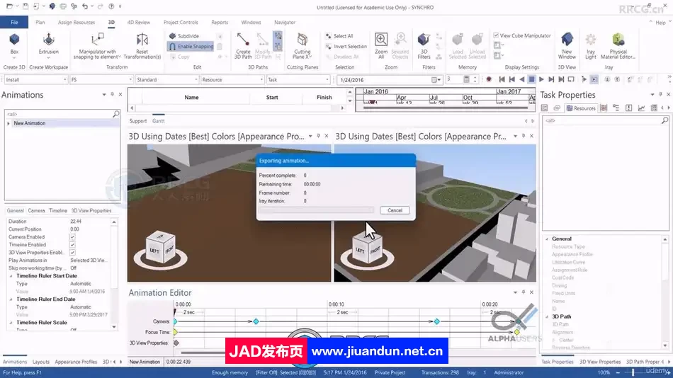 Synchro 4D Pro建筑项目施工Bim 4D模拟技术视频教程 CG 第6张