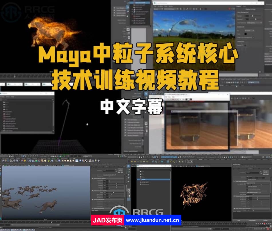 【中文字幕】Maya中粒子系统核心技术训练视频教程 3D 第1张