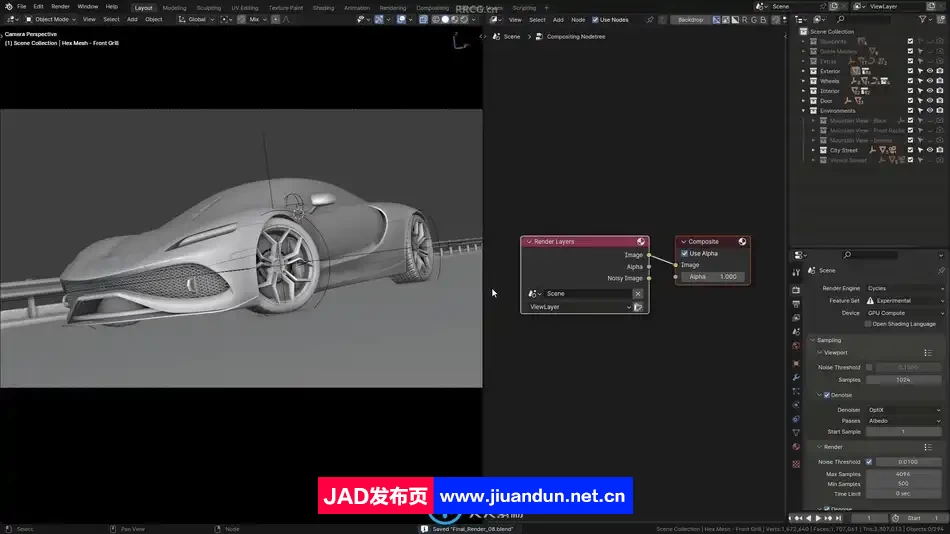 Blender 3D高精度汽车建模制作流程大师班视频教程第二季 3D 第8张