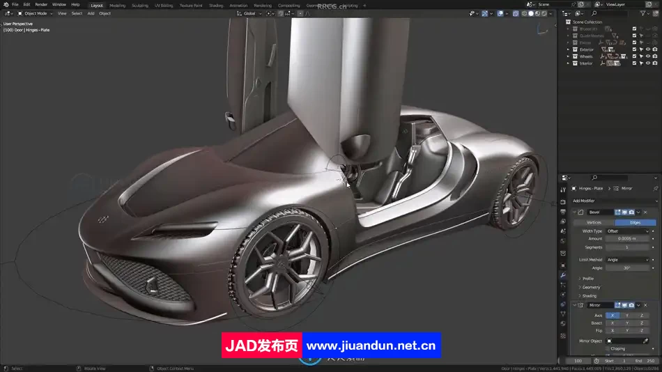 Blender 3D高精度汽车建模制作流程大师班视频教程第二季 3D 第2张