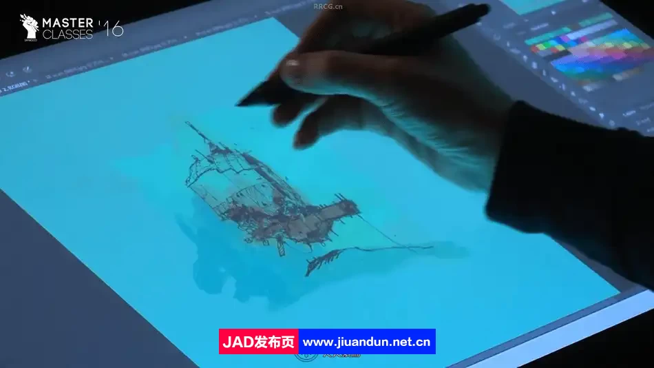 Ian Mcque画师概念艺术环境飞船数字绘画视频教程 CG 第5张