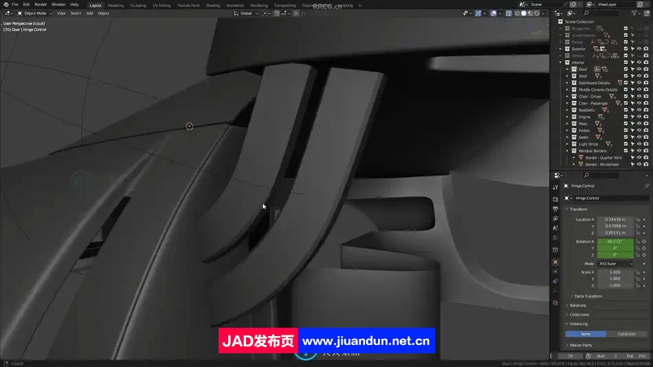 Blender 3D高精度汽车建模制作流程大师班视频教程第二季 3D 第3张