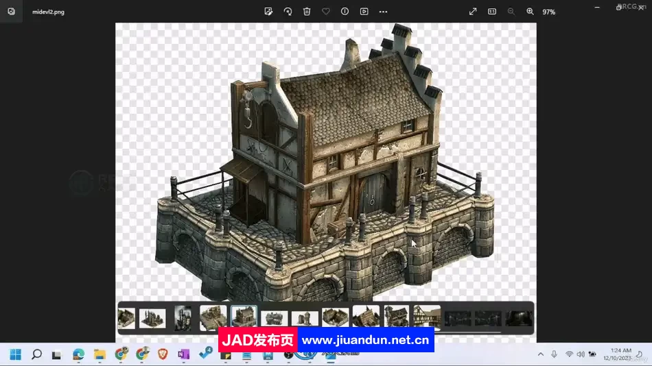 Maya中世纪房屋建筑建模实例训练视频教程 3D 第5张