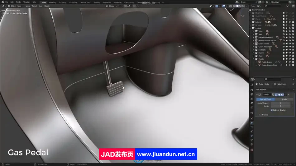 Blender 3D高精度汽车建模制作流程大师班视频教程第二季 3D 第4张