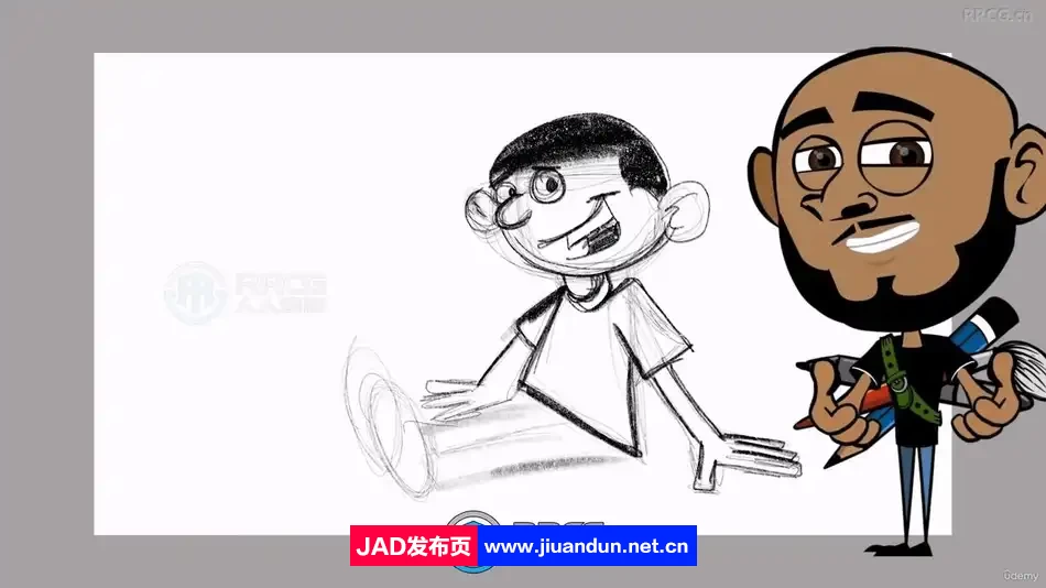 趣味简单卡通人物设计绘画视频教程 CG 第10张