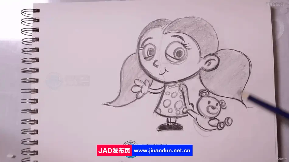 趣味简单卡通人物设计绘画视频教程 CG 第6张