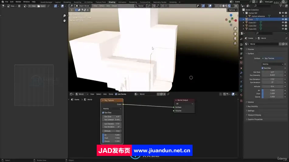 Blender 4逼真3D建筑环境完整制作指南视频教程 3D 第11张