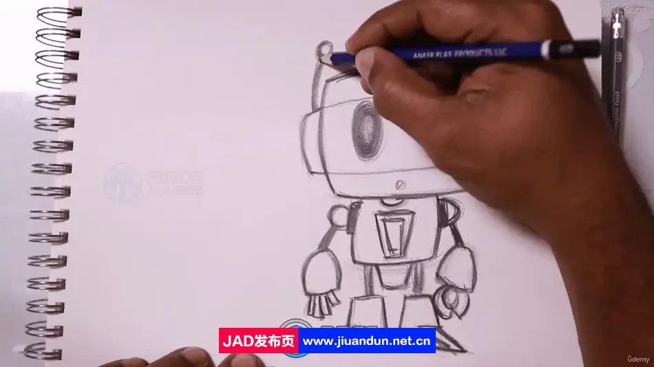 趣味简单卡通人物设计绘画视频教程 CG 第4张