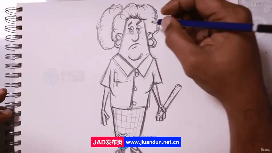 趣味简单卡通人物设计绘画视频教程 CG 第5张