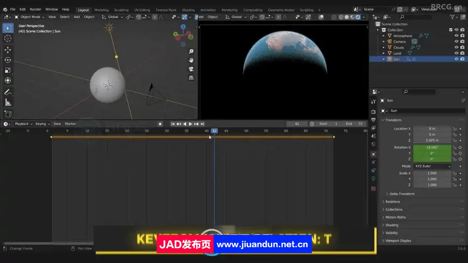 Blender逼真行星星球实例制作流程视频教程 3D 第7张