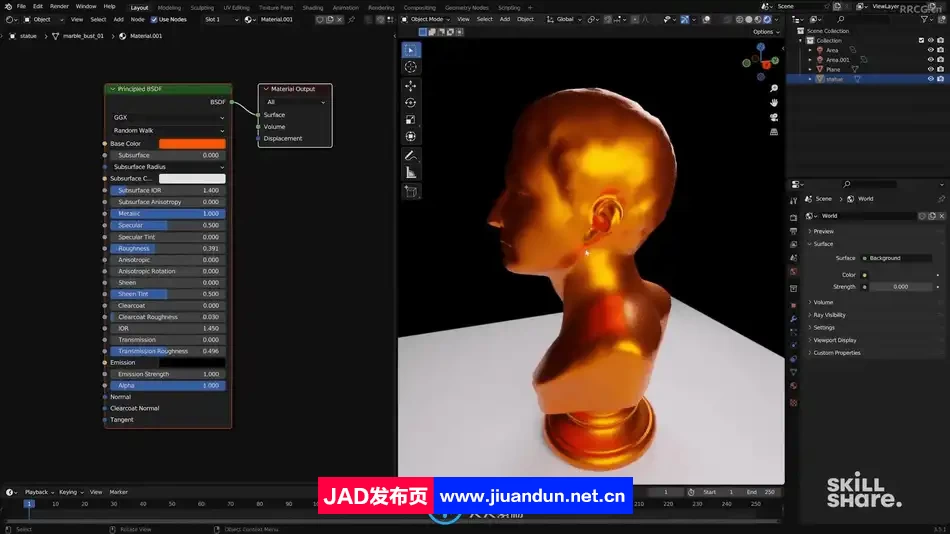 Blender中3D设计照明和材质效果视频教程 3D 第4张