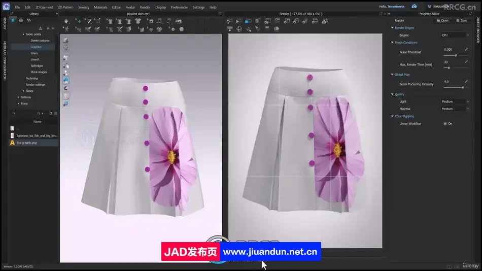 【中文字幕】Clo3D服装设计基础核心技能训练视频教程 3D 第14张