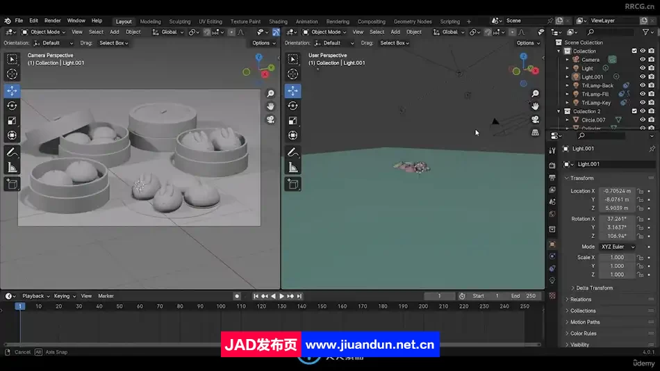 Blender中国包子建模实例制作流程视频教程 3D 第6张