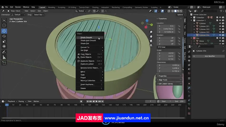Blender中国包子建模实例制作流程视频教程 3D 第8张