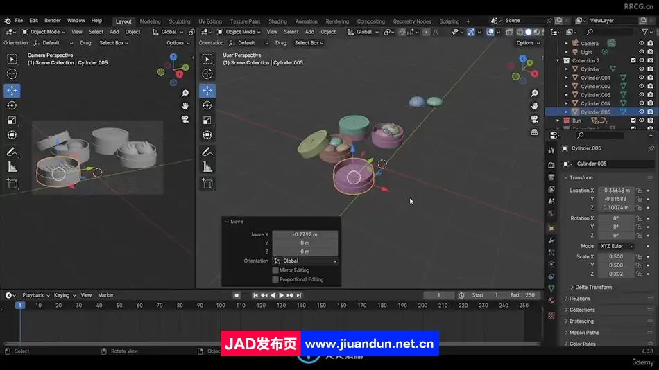 Blender中国包子建模实例制作流程视频教程 3D 第7张