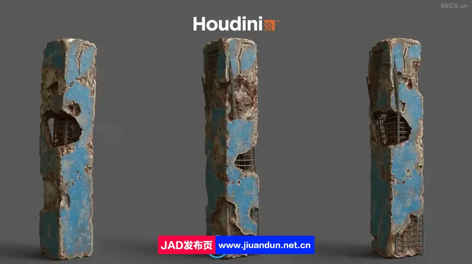Houdini残垣断壁建筑程序化制作视频教程 Houdini 第3张