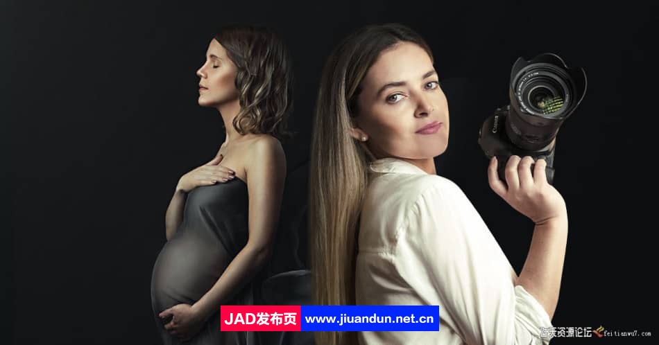 摄影师Ramona Cabrera孕妇人像写真高级布光摆姿教程-中文字幕 摄影 第1张
