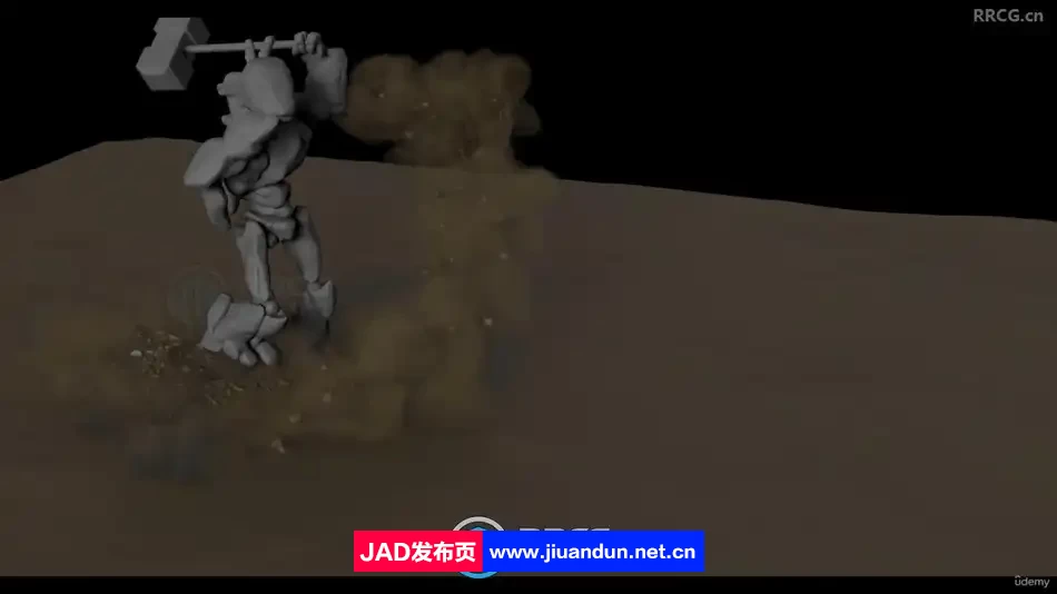 Houdini撞击产生灰尘碎片沙子视效制作视频教程 Houdini 第10张