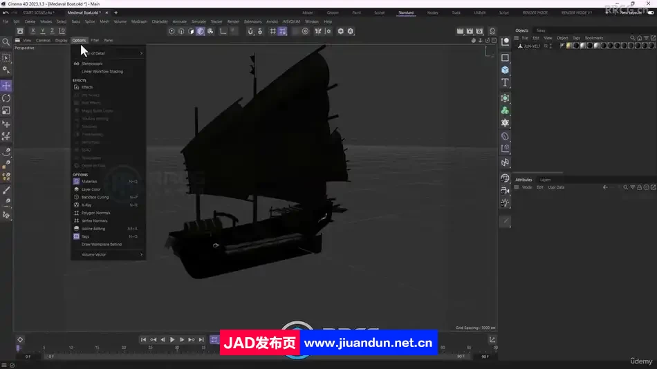 Cinema 4D瓶中浮船动画实例制作视频教程 C4D 第4张