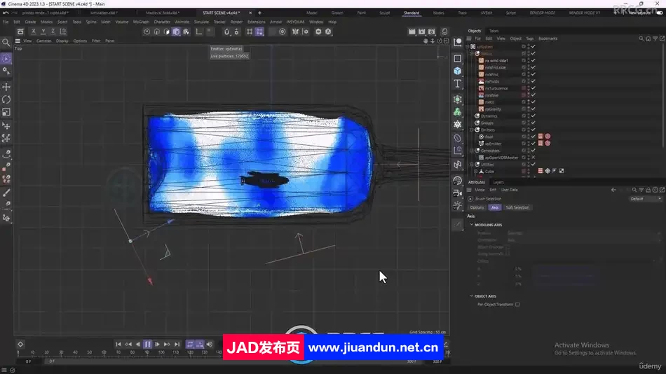 Cinema 4D瓶中浮船动画实例制作视频教程 C4D 第5张