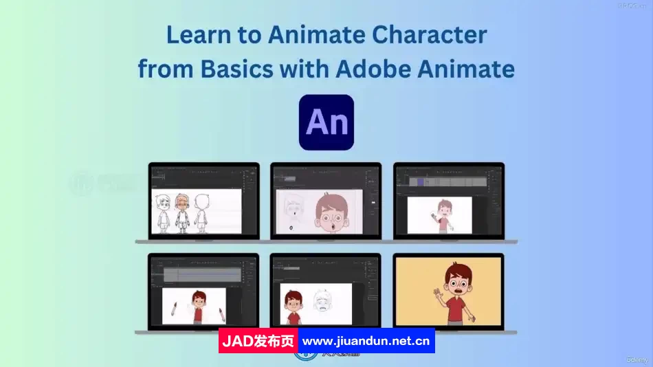 Adobe Animate从零开始制作角色动画视频教程 AM 第2张