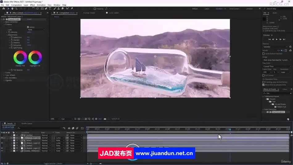Cinema 4D瓶中浮船动画实例制作视频教程 C4D 第10张