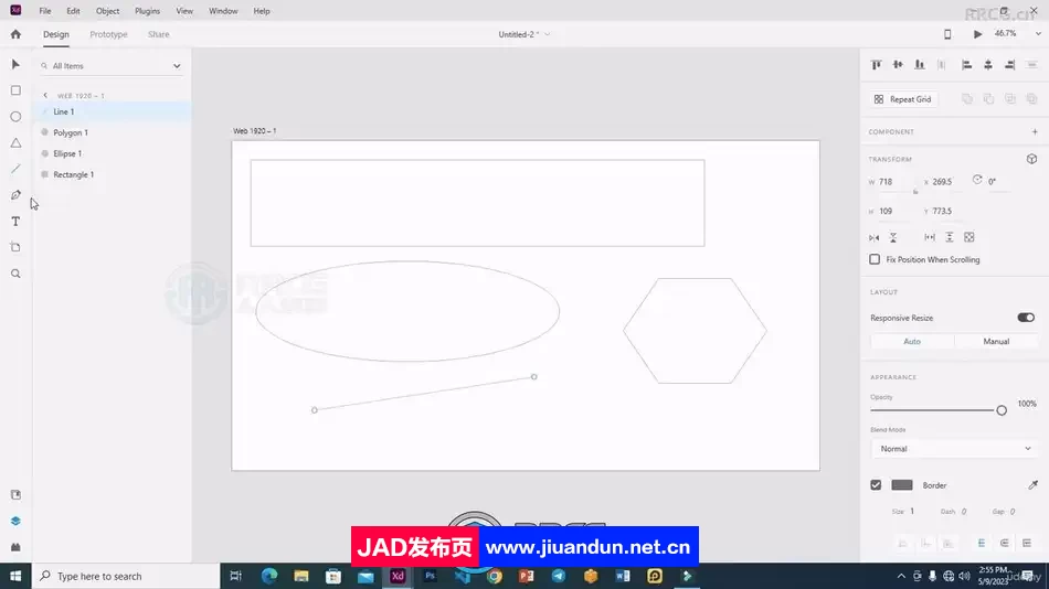 Adobe XD用户界面与用户体验UIUX设计训练视频教程 AD 第2张